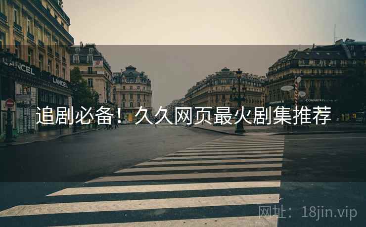 追剧必备！久久网页最火剧集推荐